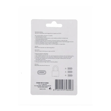 Stahlex Cijferhangslot 50 mm