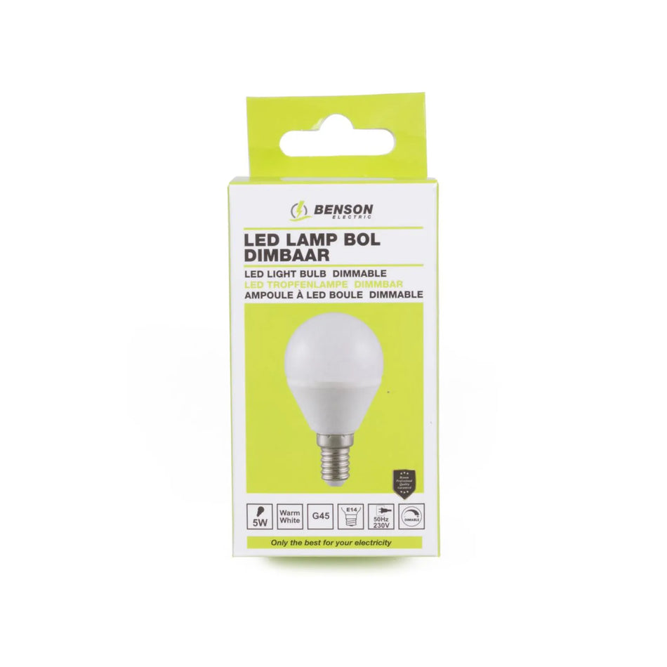 Benson Electric LED lamp bol G45 5W E14 dimbaar