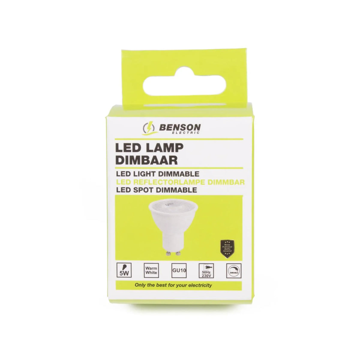 Benson Electric LED lamp GU10 5W dimbaar