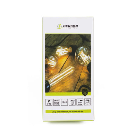 Benson Electric LED lamp bol filament G45 4W E27 dimbaar