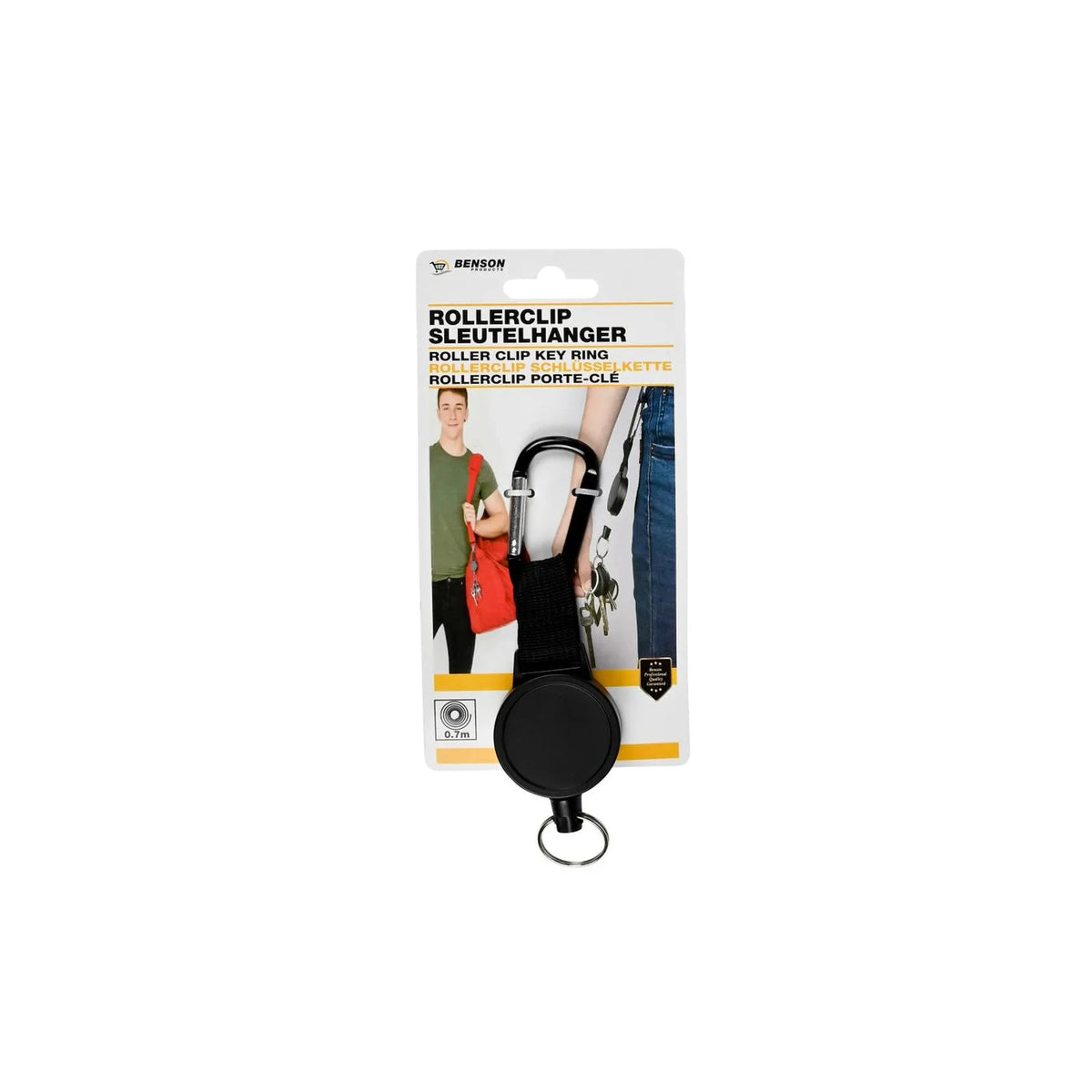 Benson Products Rollerclip sleutelhanger