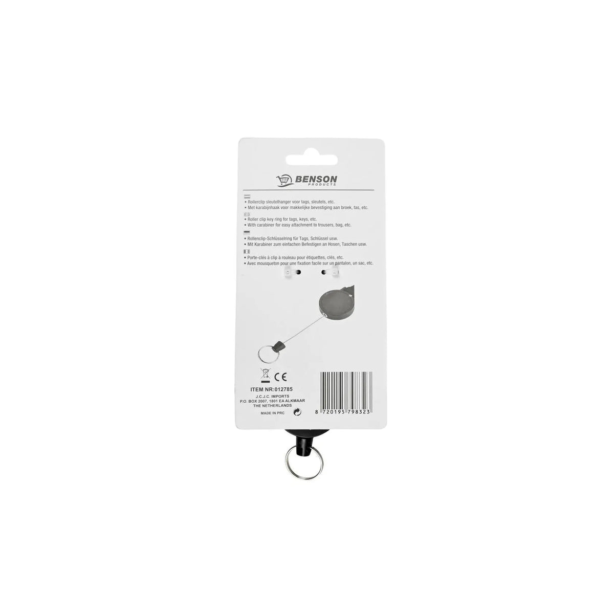 Benson Products Rollerclip sleutelhanger