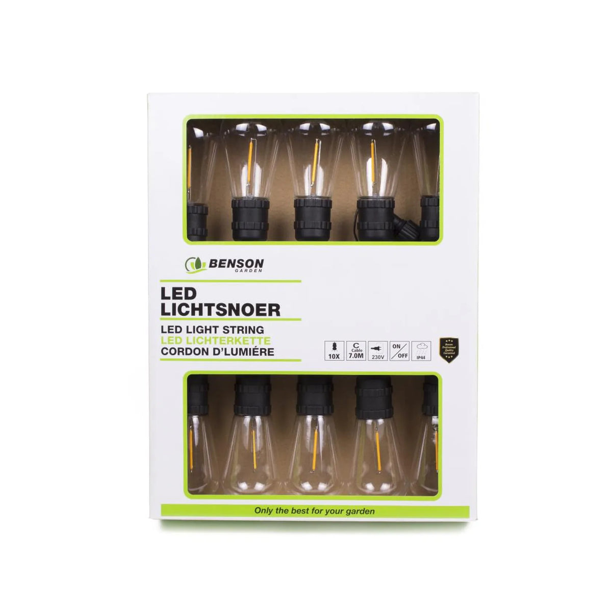 Benson Electric LED lichtsnoer 10-delig 7 m adapter