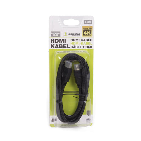 Benson Electric HDMI kabel 2.0 4k ultra hd gold plated 1.5 m