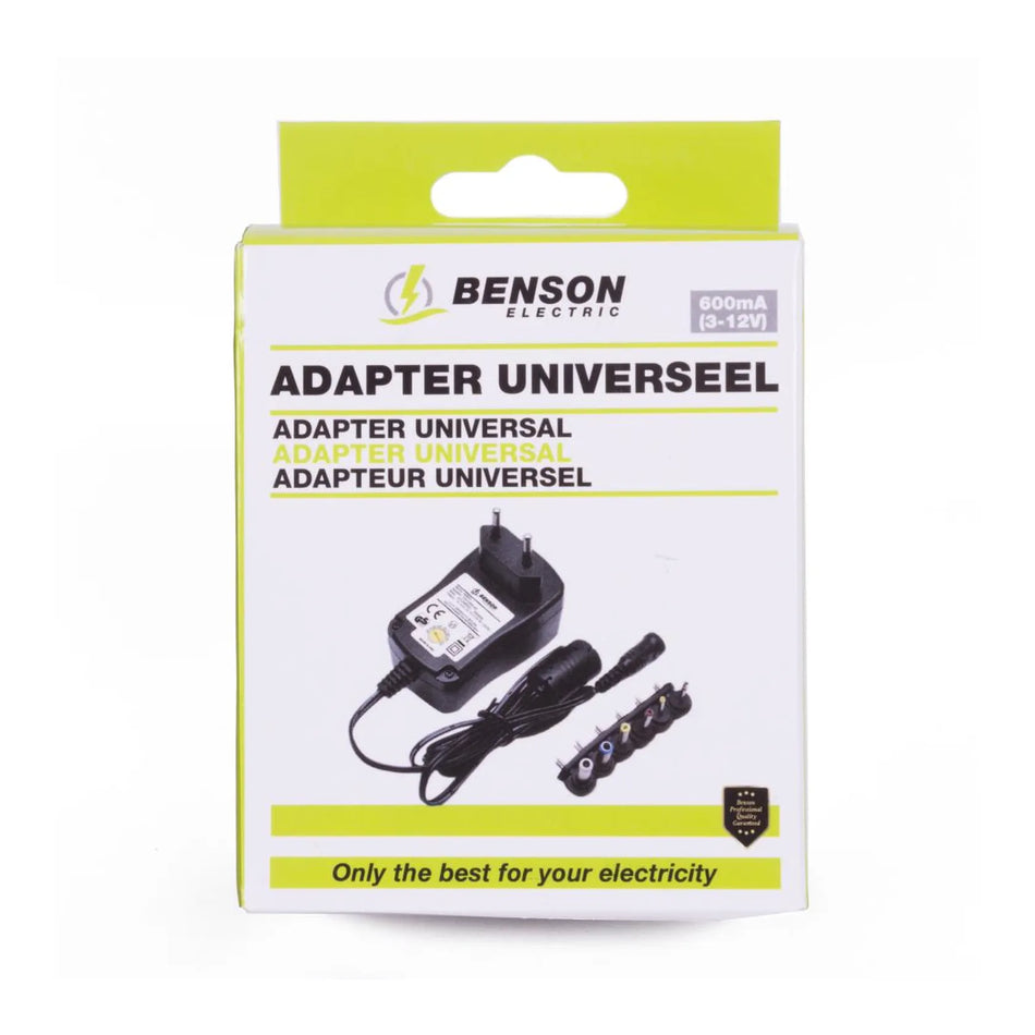 Benson Electric Adapter universeel 600 mA