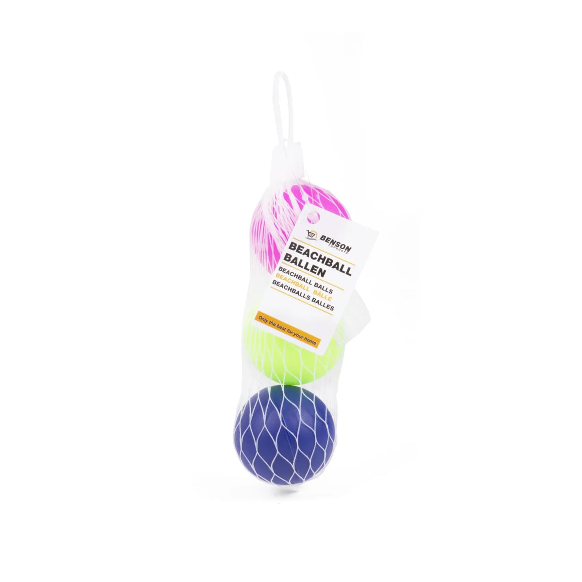 Benson Outdoor Beachball ballen in netje 3 dlg