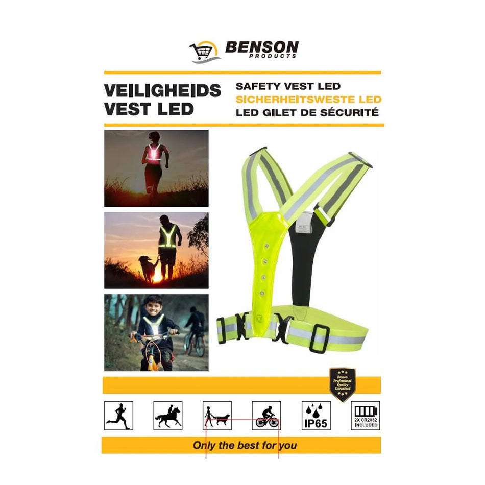 Benson Outdoor LED veiligheidsvest