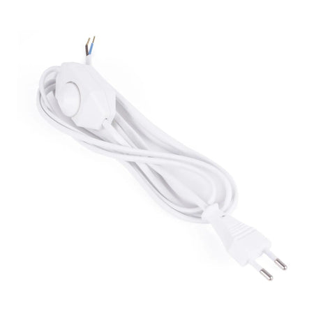 Benson Electric Stroomsnoer + stekker + vloerdimmer 2 m wit
