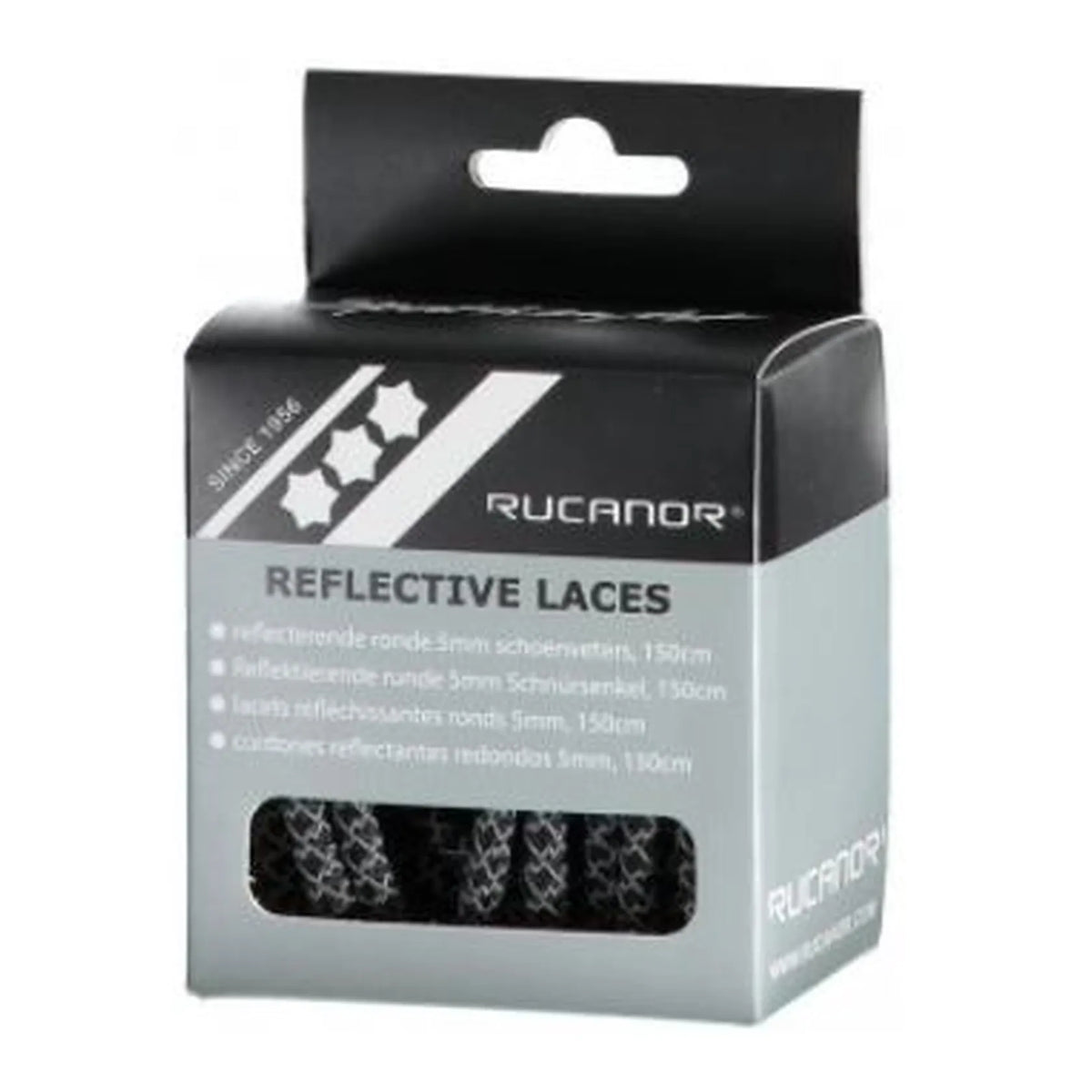 Benson Products Schoenveters reflecterend rond grijs 5 mm x 150 cm