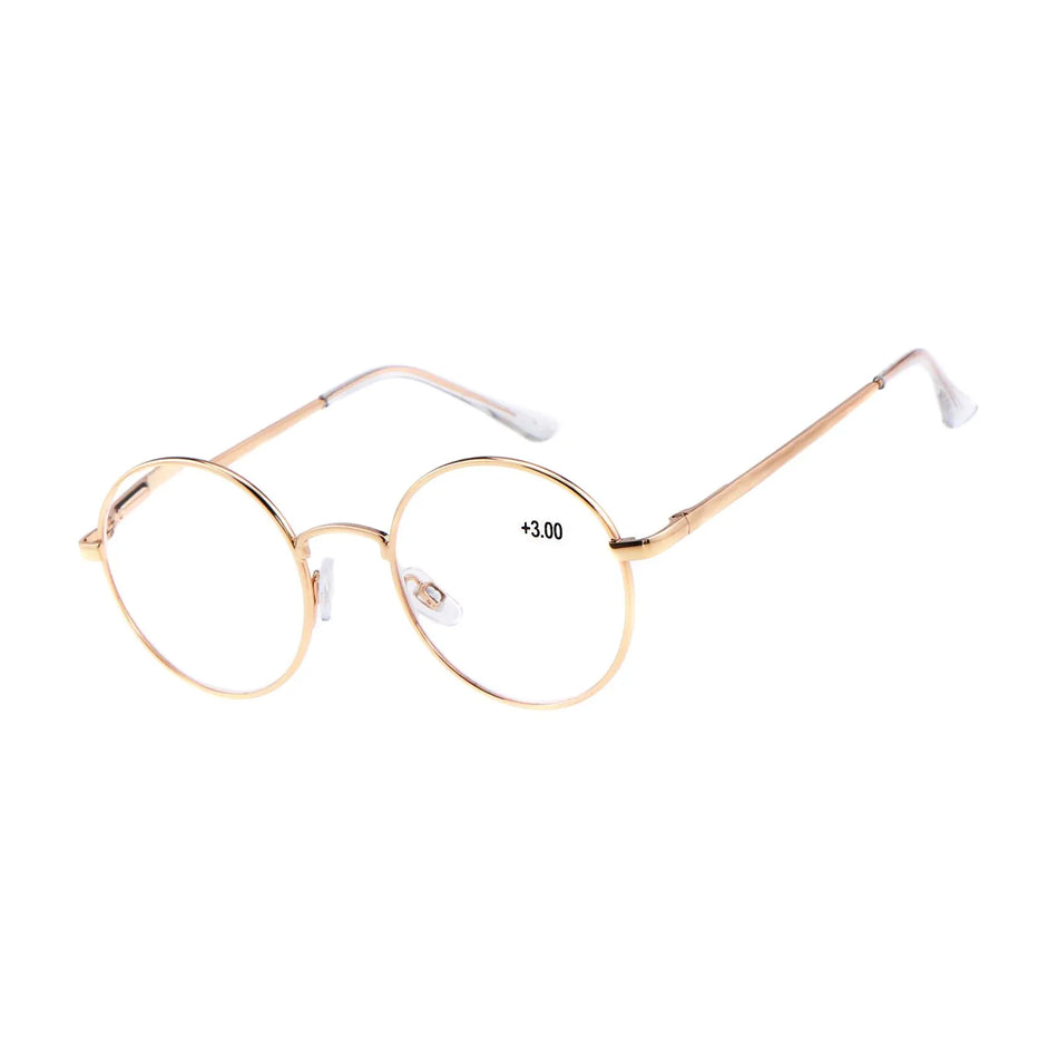 Benson Optics Leesbril rond metaal goud mix