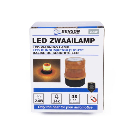 Benson Automotive LED zwaailamp oranje 2.4W