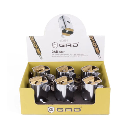 GAD Slot GAD-star met 2 pinnen 10 mm messing