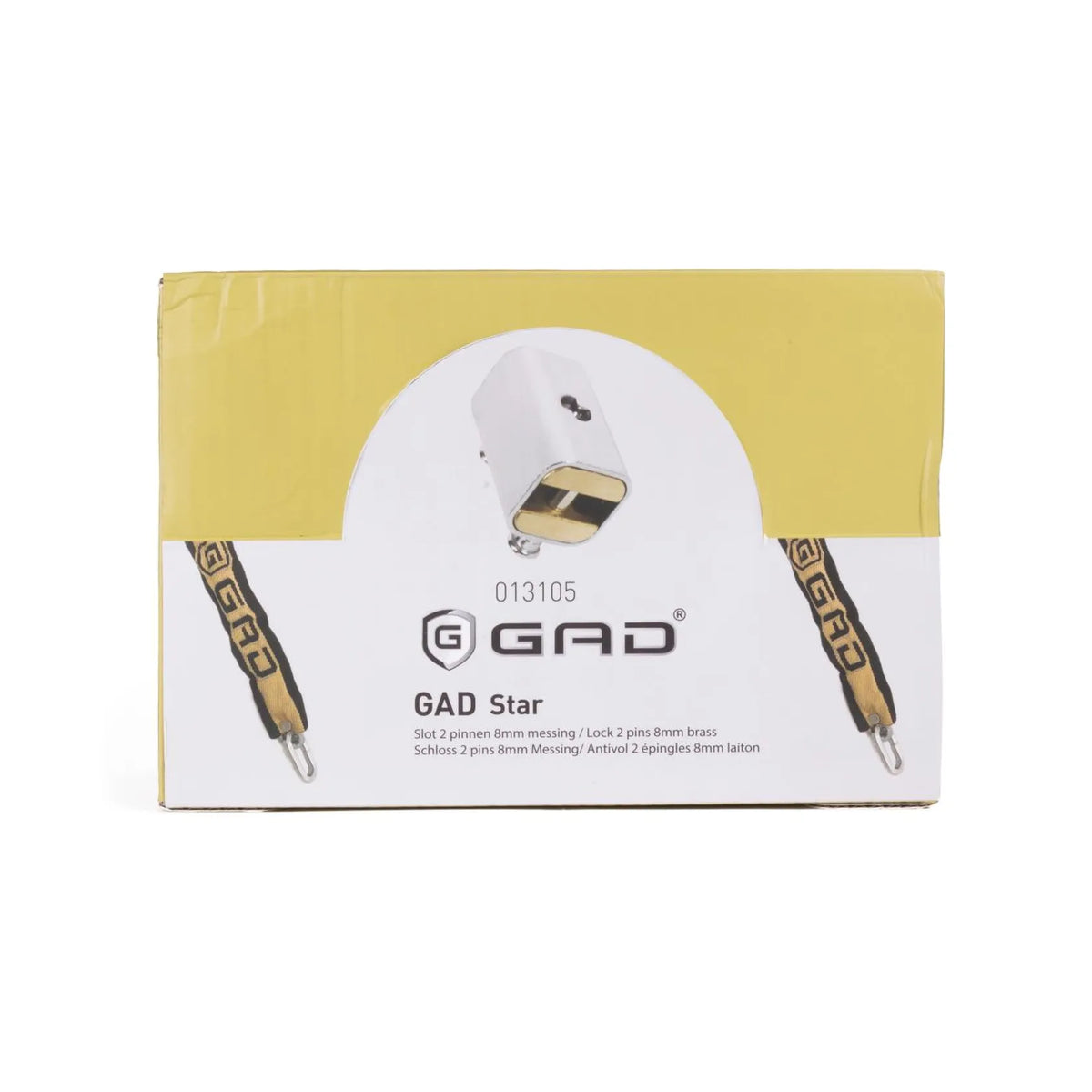 GAD Slot GAD-star met 2 pinnen 8 mm messing