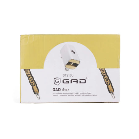 GAD Slot GAD-star met 2 pinnen 8 mm messing