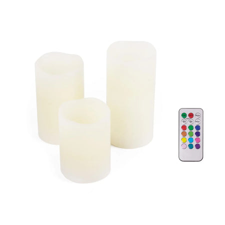 Benson LED kaarsen 3 dlg + afstandsbediening