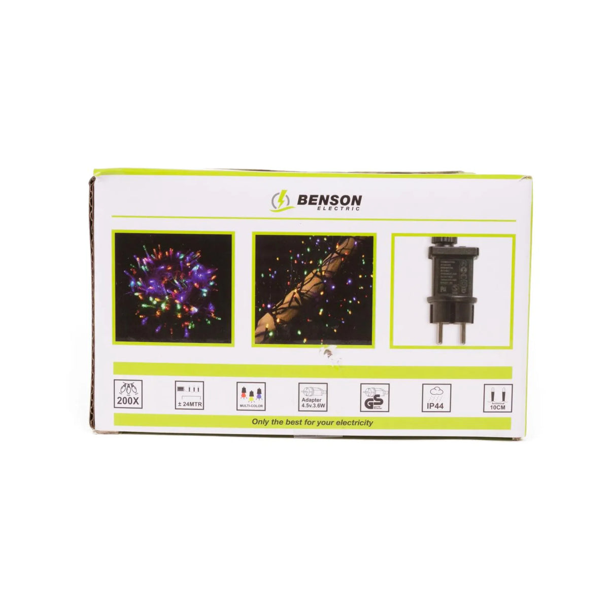 Benson Electric LED diamant lichtsnoer kleur 200 LED 24 mtr IP44