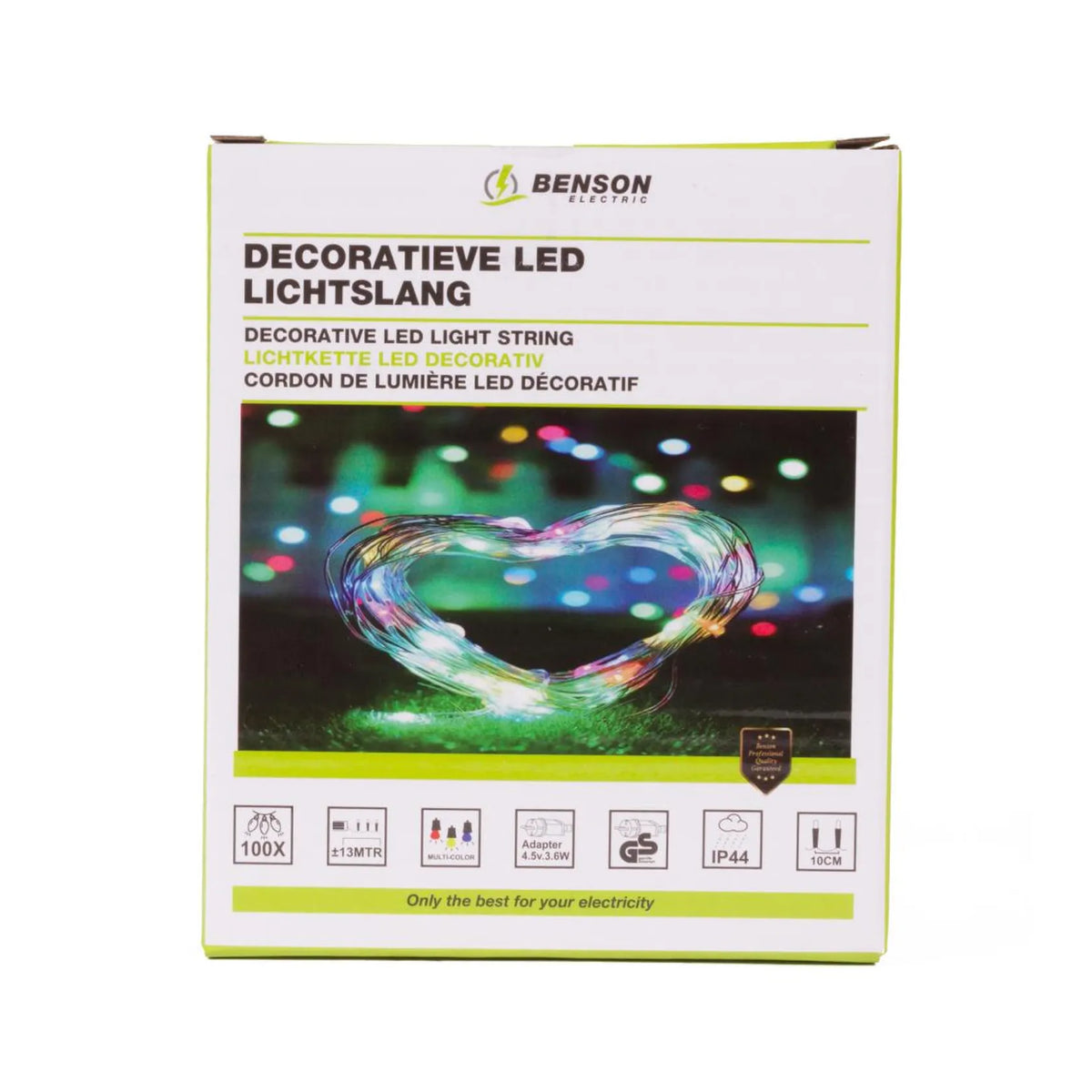 Benson Electric LED deco lichtslang kleur 100 LED 13 mtr IP44