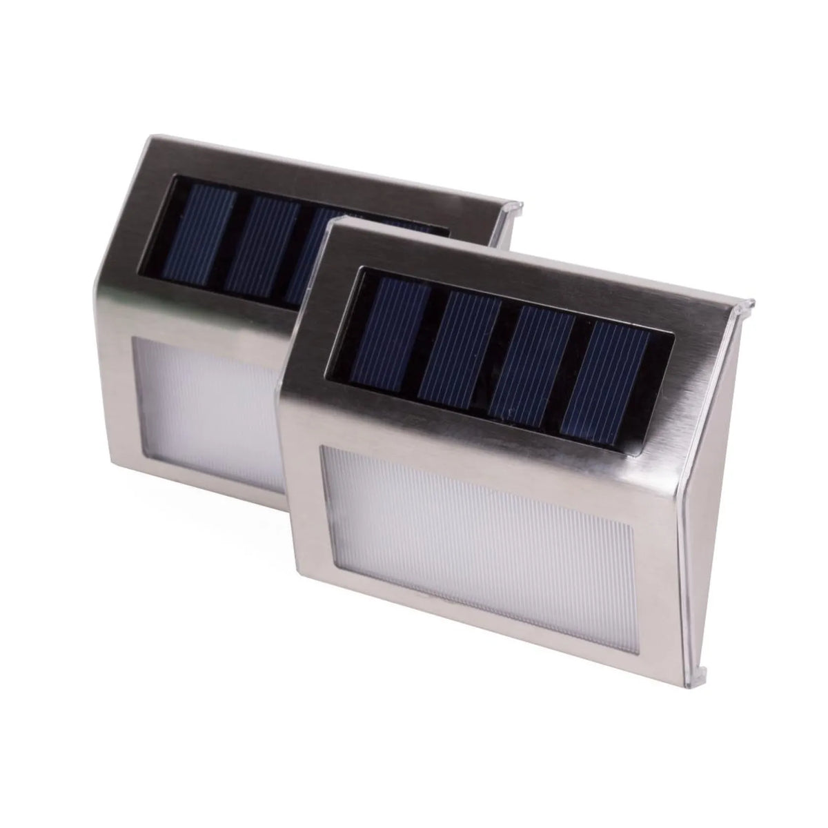 Höfftech LED wandlamp solar RVS 1.2V 400 mAh 2 dlg