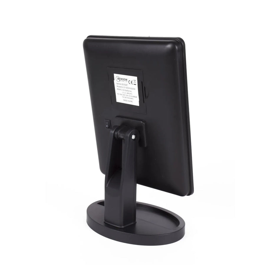 Benson Care Make-up spiegel 16 LED dimbaar zwart