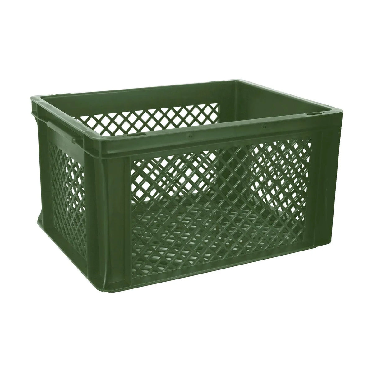 Benson Bike Parts Fietskrat kunststof 40 x 30 x 22 cm legergroen