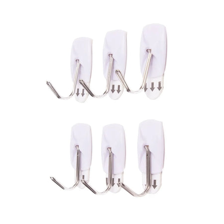 Benson Products Haak zelfklevend verwijderbaar 6 dlg 2.1 x 3 cm