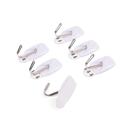 Benson Products Haak zelfklevend verwijderbaar 6 dlg 2.1 x 3 cm