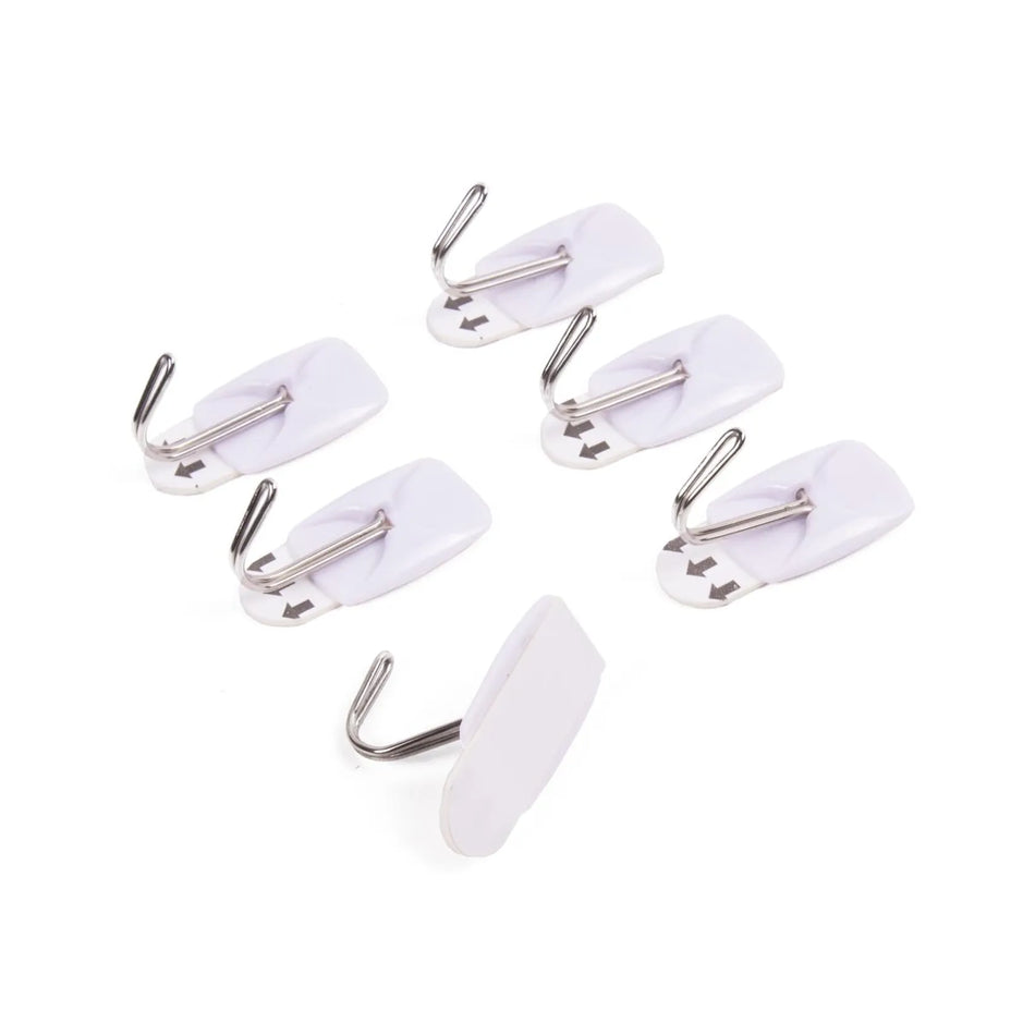 Benson Products Haak zelfklevend verwijderbaar 6 dlg 2.1 x 3 cm