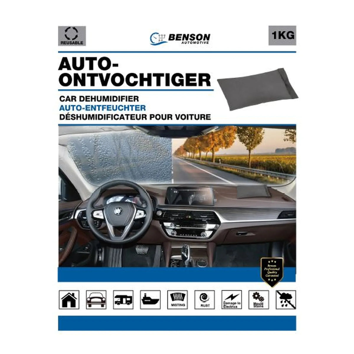 Benson Automotive Auto ontvochtiger herbruikbaar 1 kg