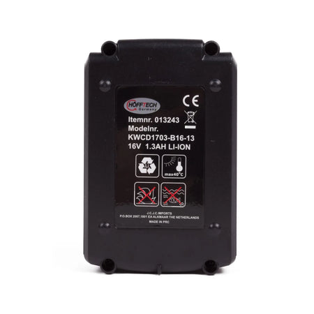 Höfftech Accu 16V 1300 mAh li-ion voor 011613