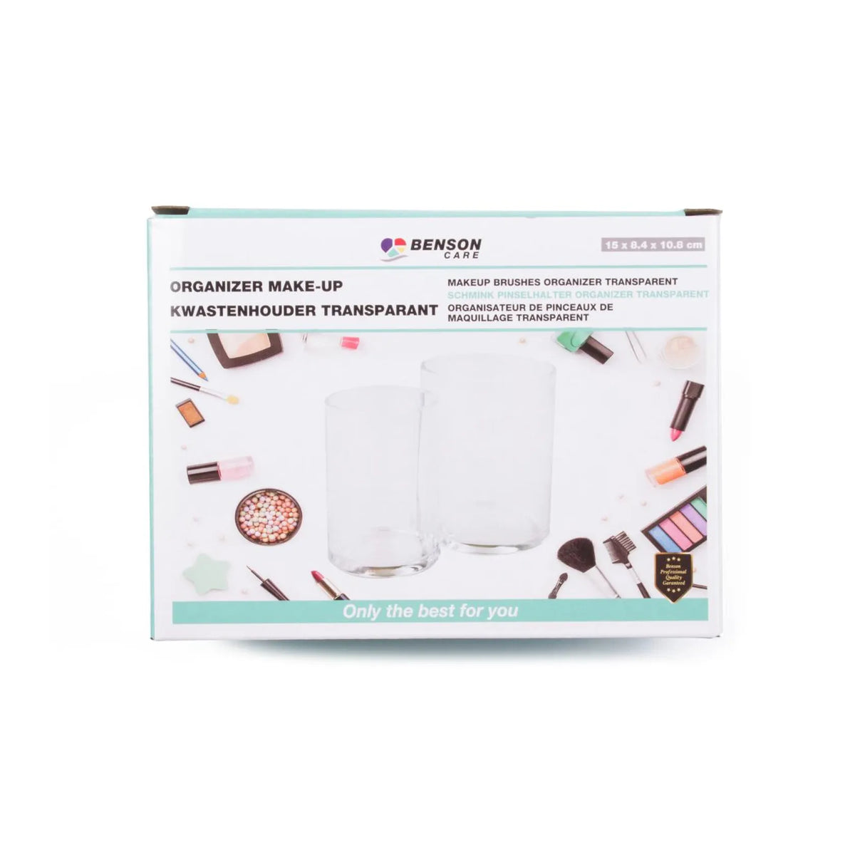 Benson Care Organizer make-up kwastenhouder transparant