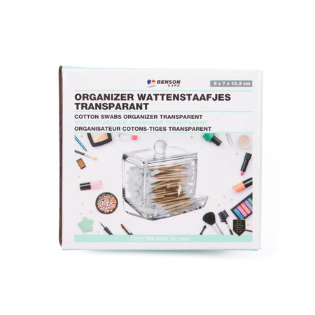 Benson Care Organizer wattenstaafjes transparant