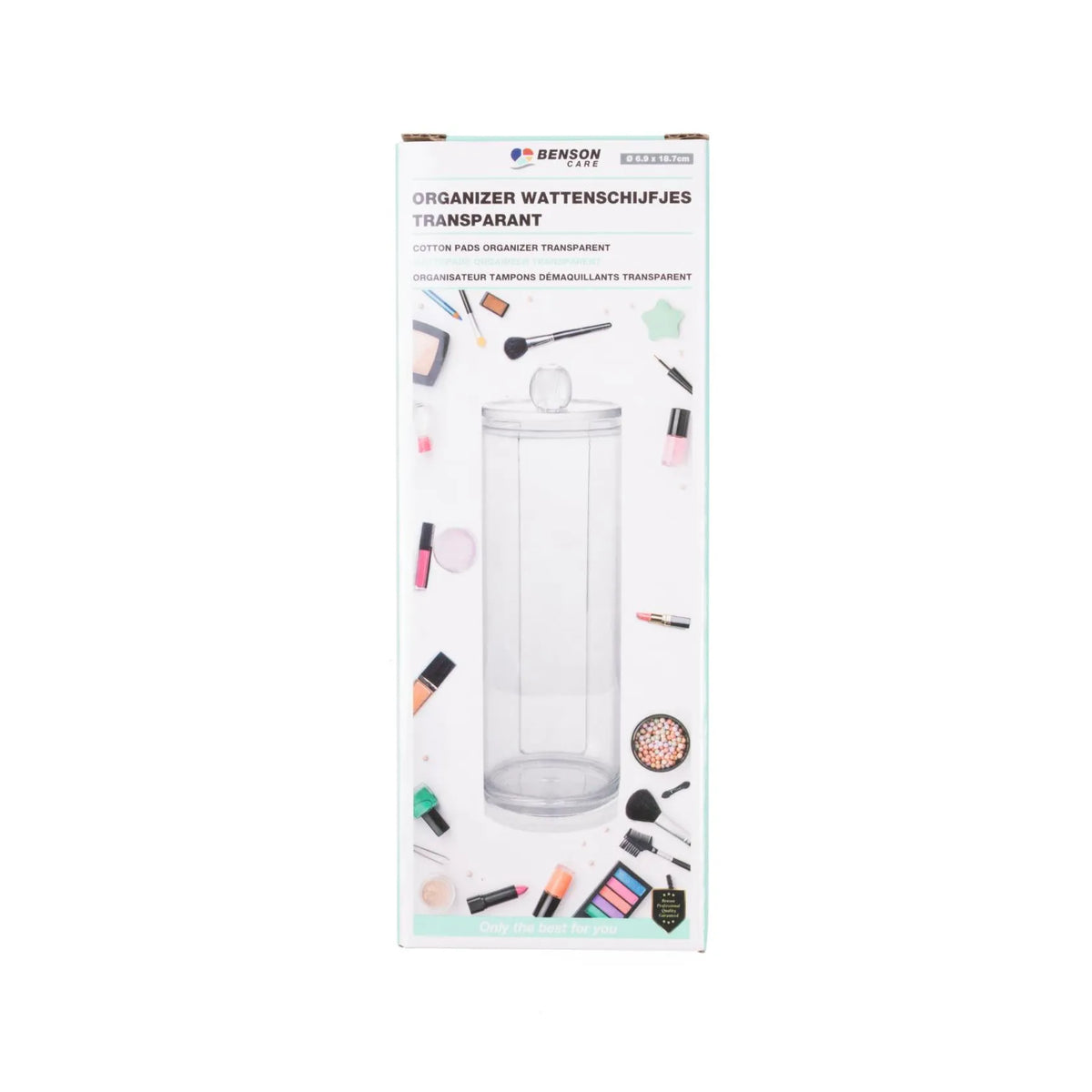 Benson Care Organizer wattenschijfjes transparant