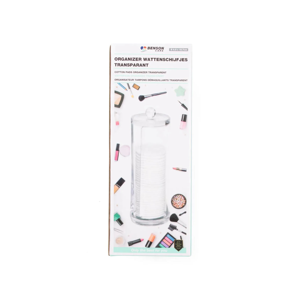 Benson Care Organizer wattenschijfjes transparant