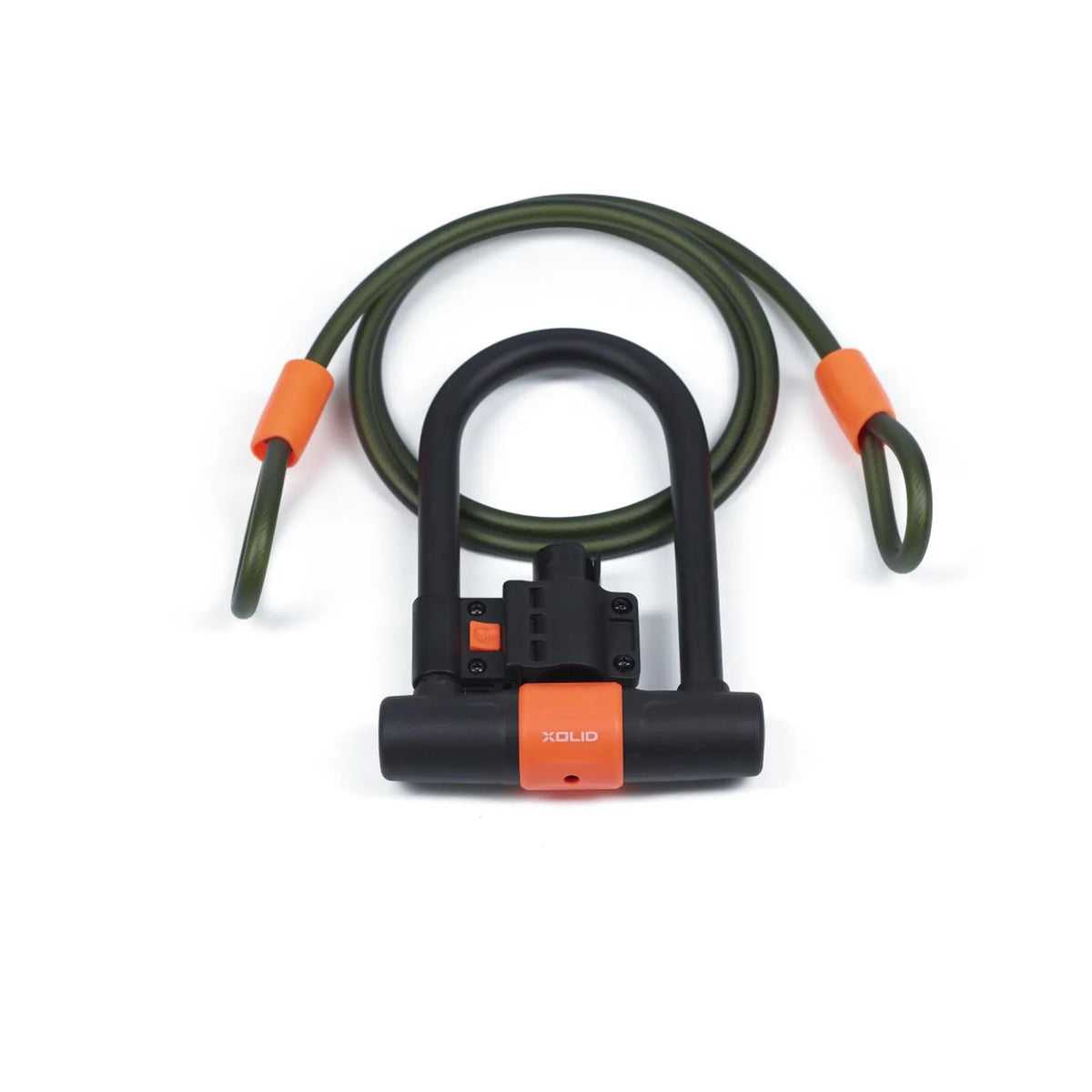 Xolid beugelslot 180 x 245 mm + kabel 12 x 1800 mm army green