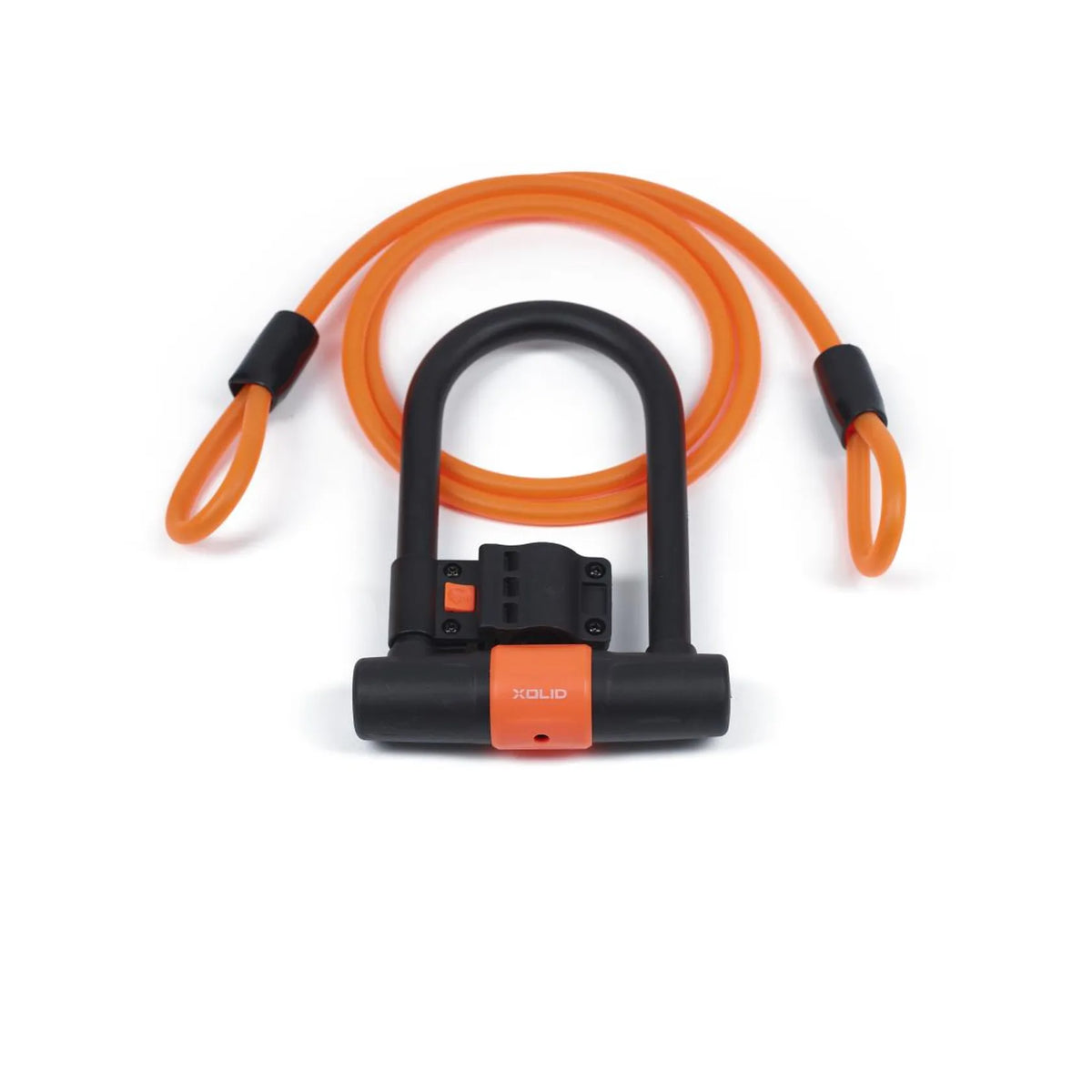 Xolid beugelslot 180 x 245 mm + kabel 12 x 1800 mm oranje