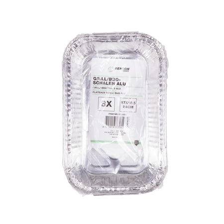 Benson BBQ Grillschalen/ BBQ schalen alu 8-delig 17 x 10.5 x 4 cm