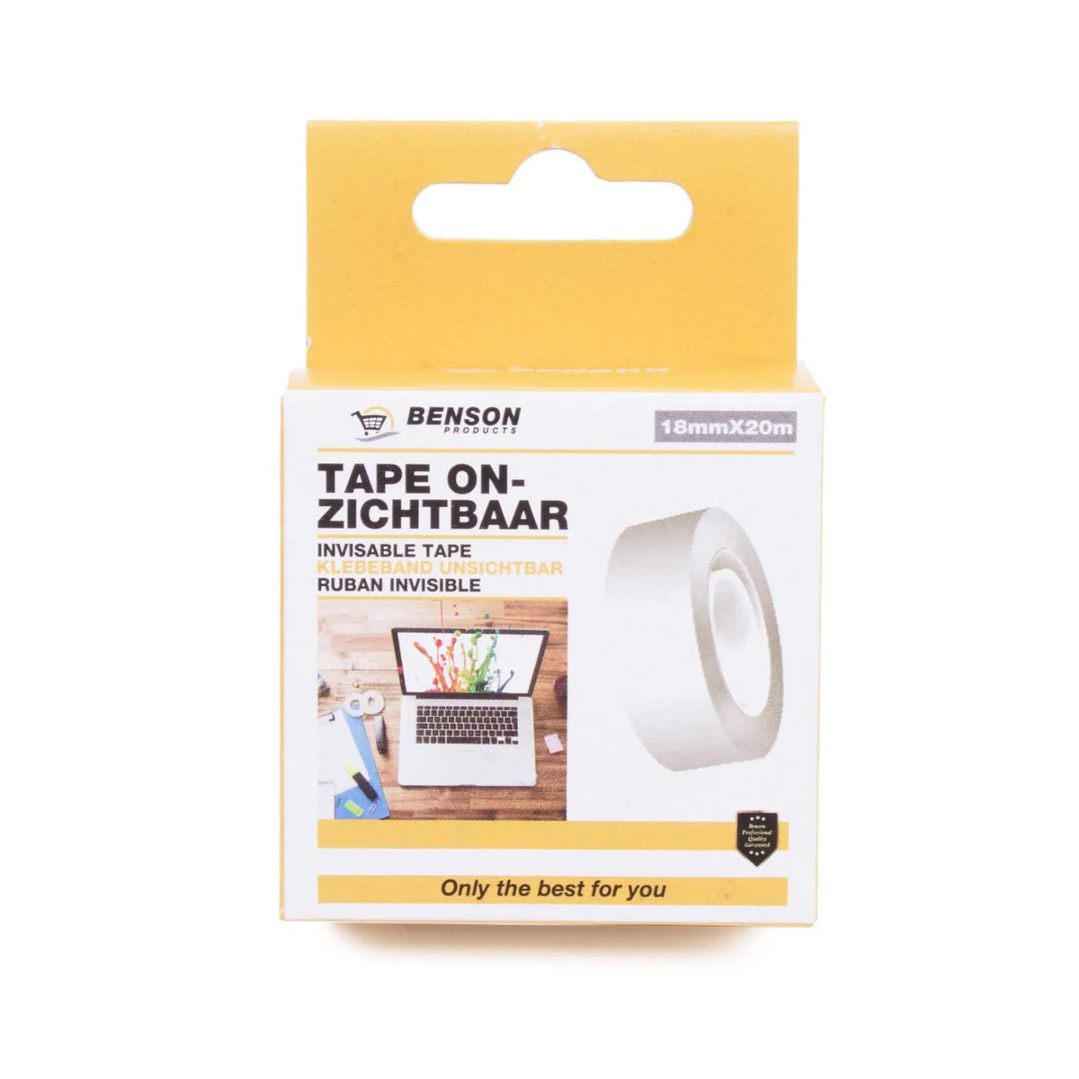 Benson Plakband / Tape onzichtbaar 18 mm x 20 mtr