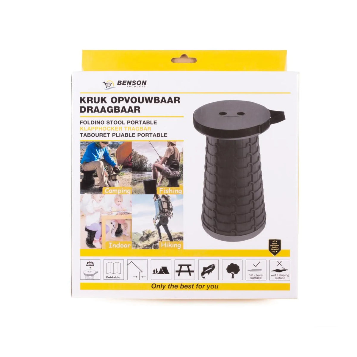 Benson Outdoor Kruk opvouwbaar draagbaar nylon