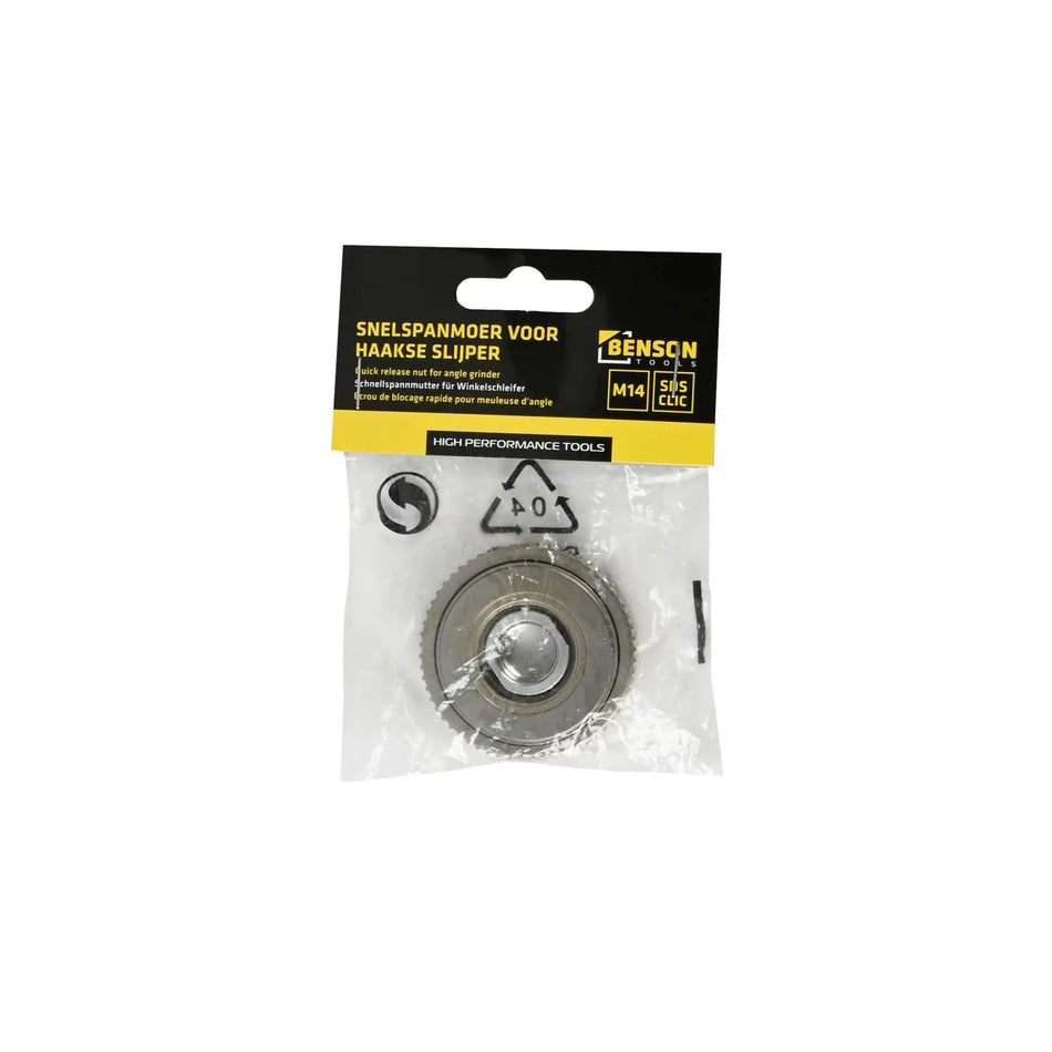 Benson Tools Snelspanmoer M14 voor haakse slijper SDS click