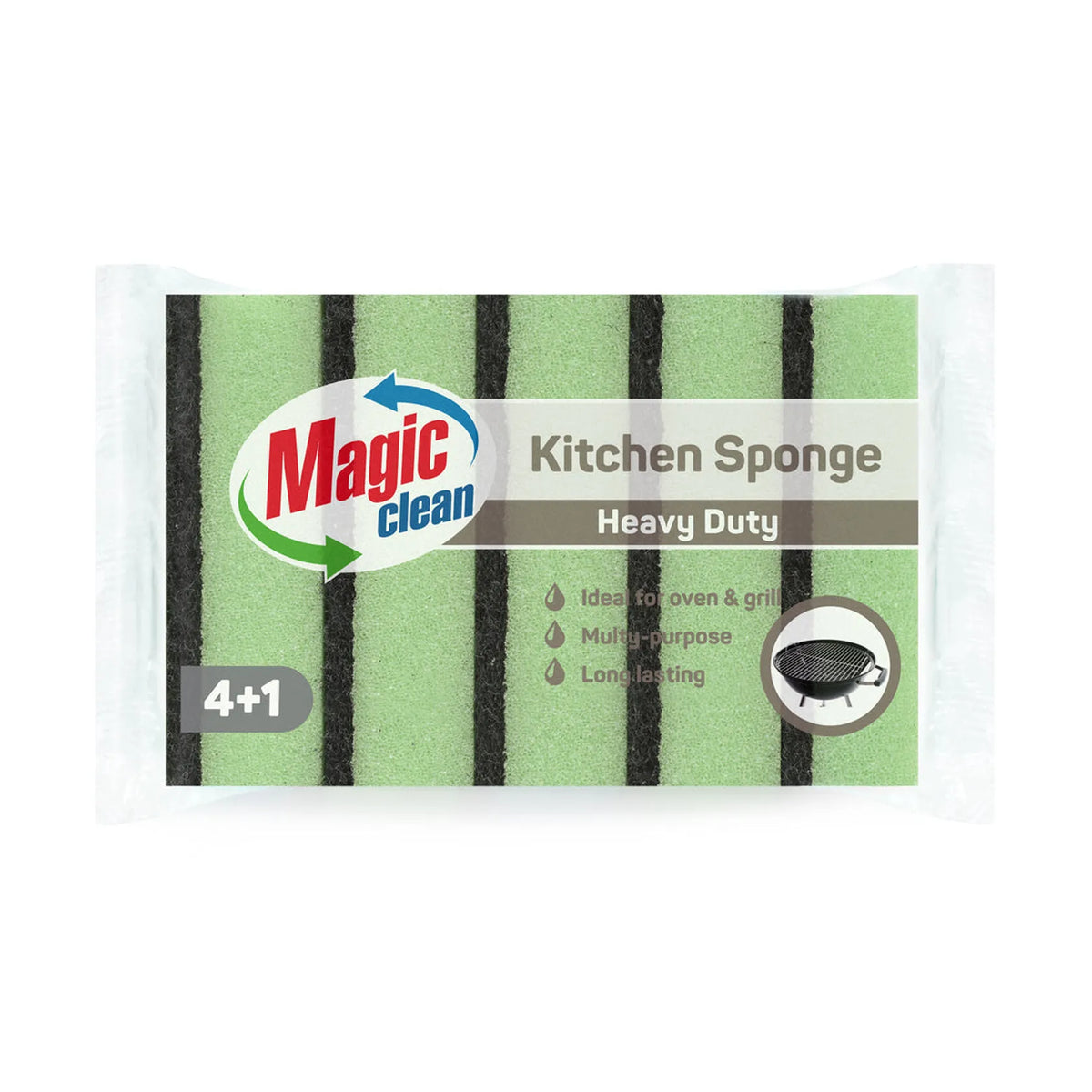 Magic Clean Schuurspons heavy duty 4+1 dlg