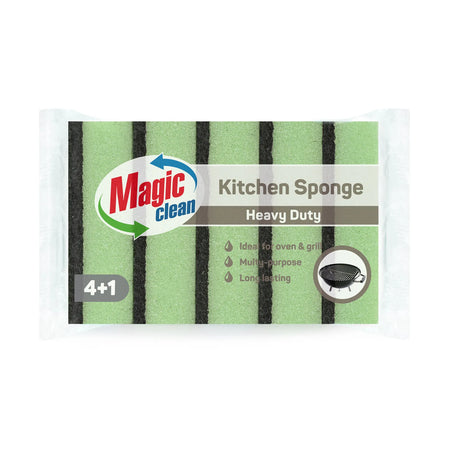 Magic Clean Schuurspons heavy duty 4+1 dlg