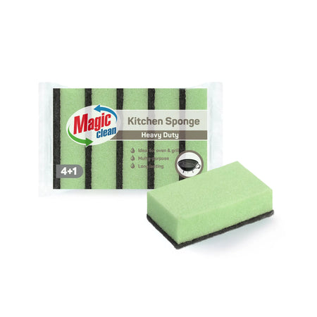Magic Clean Schuurspons heavy duty 4+1 dlg