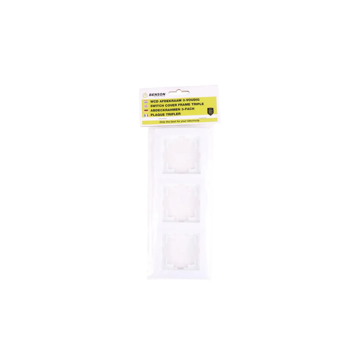 Benson Electric Afdekraam 3-voudig wit
