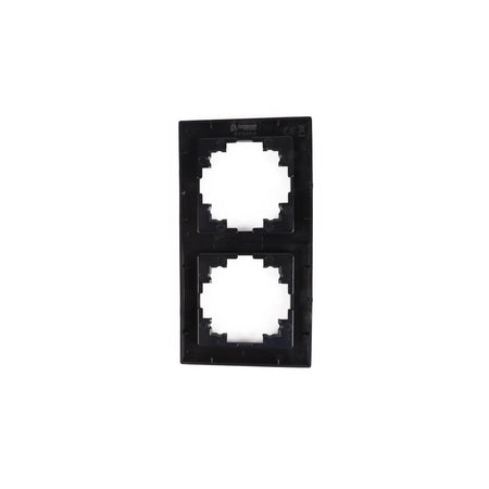 Benson Electric Afdekraam 2-voudig zwart