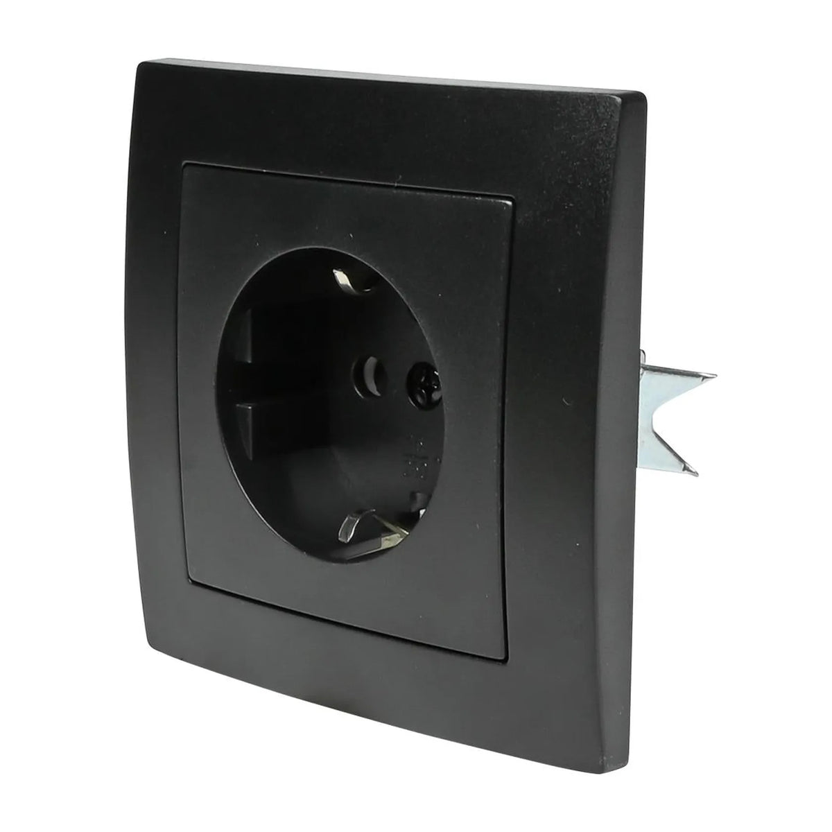 Benson Electric Stopcontact RA inbouw zwart