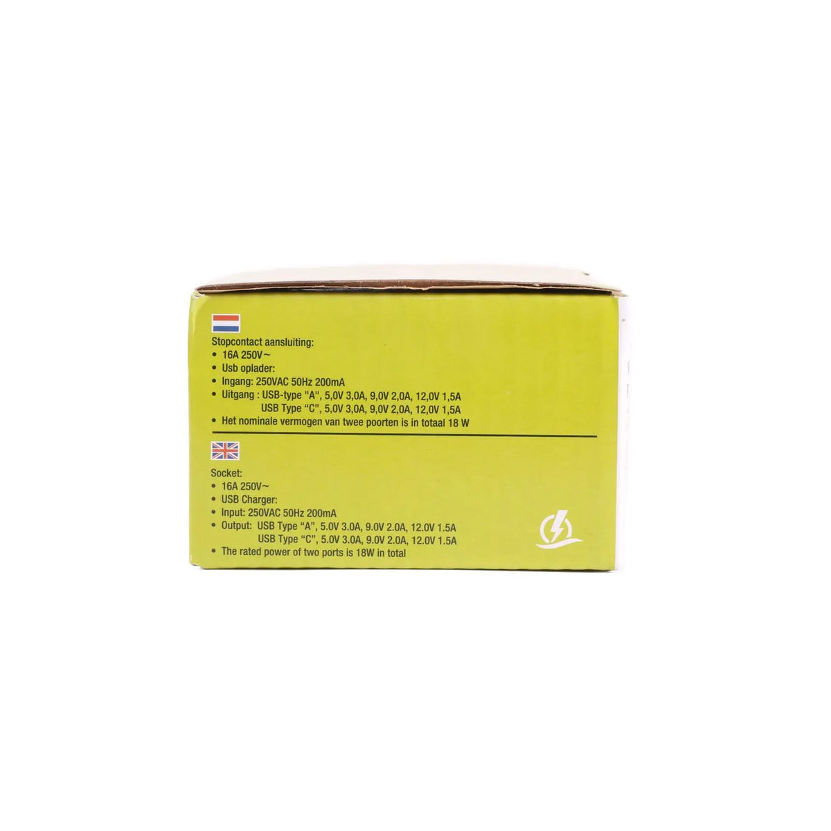 Benson Electric Stopcontact RA inbouw met USB-A/C zwart
