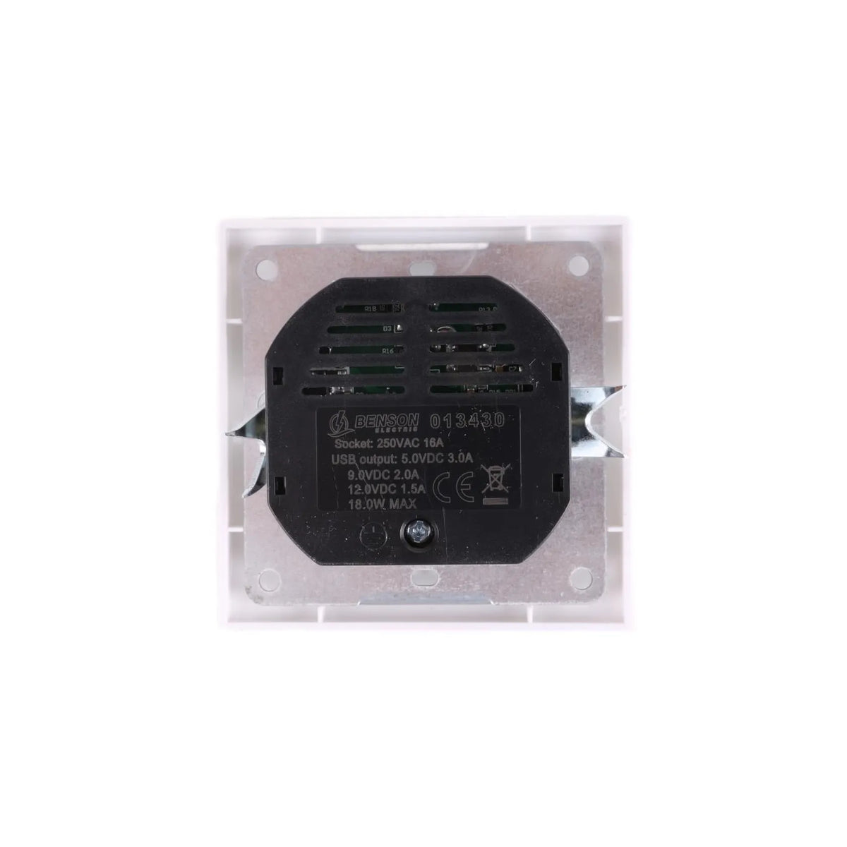 Benson Electric Stopcontact RA inbouw met USB-A/C wit