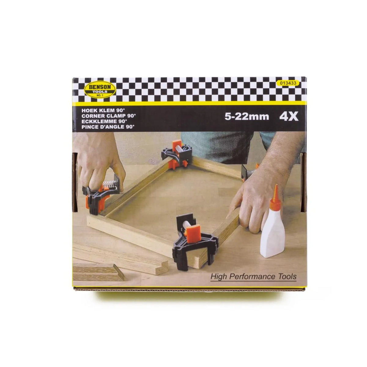 Benson Tools Hoek klem 90° 4 dlg