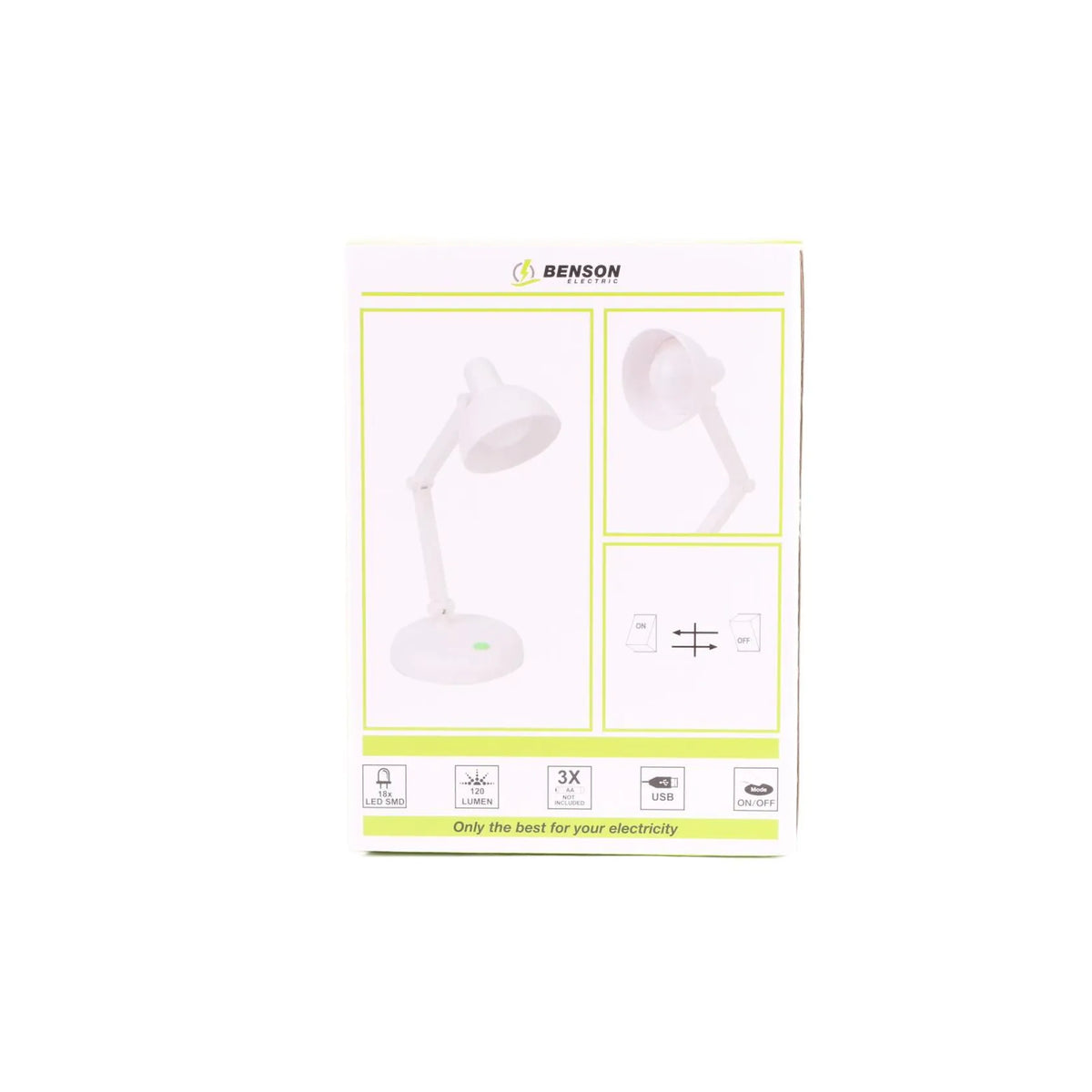 Benson Electric LED bureaulamp opvouwbaar draadloos