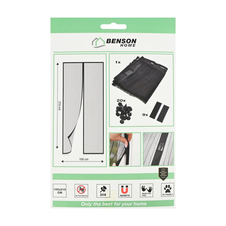 Benson Hordeur vliegengordijn magnetisch 100 x 210 cm
